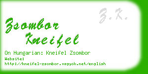 zsombor kneifel business card